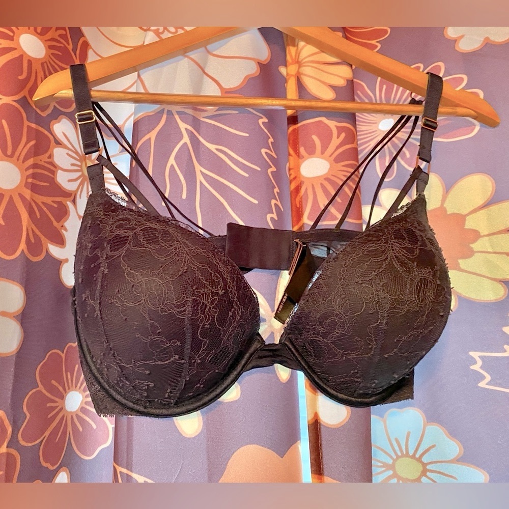 Sexy Push-up Navy & Lace Bra